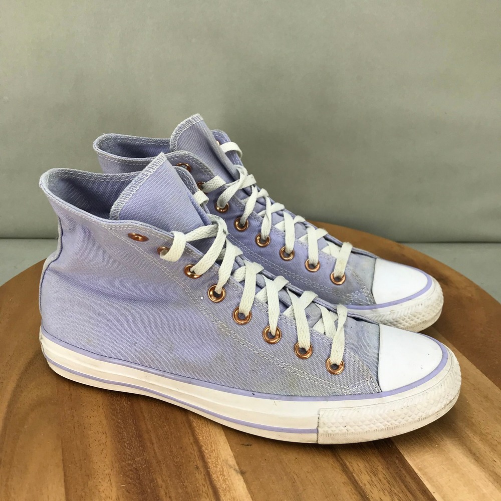 Converse Chuck Taylor All Star High Top Lavender Purple Canvas Skate Womens 10